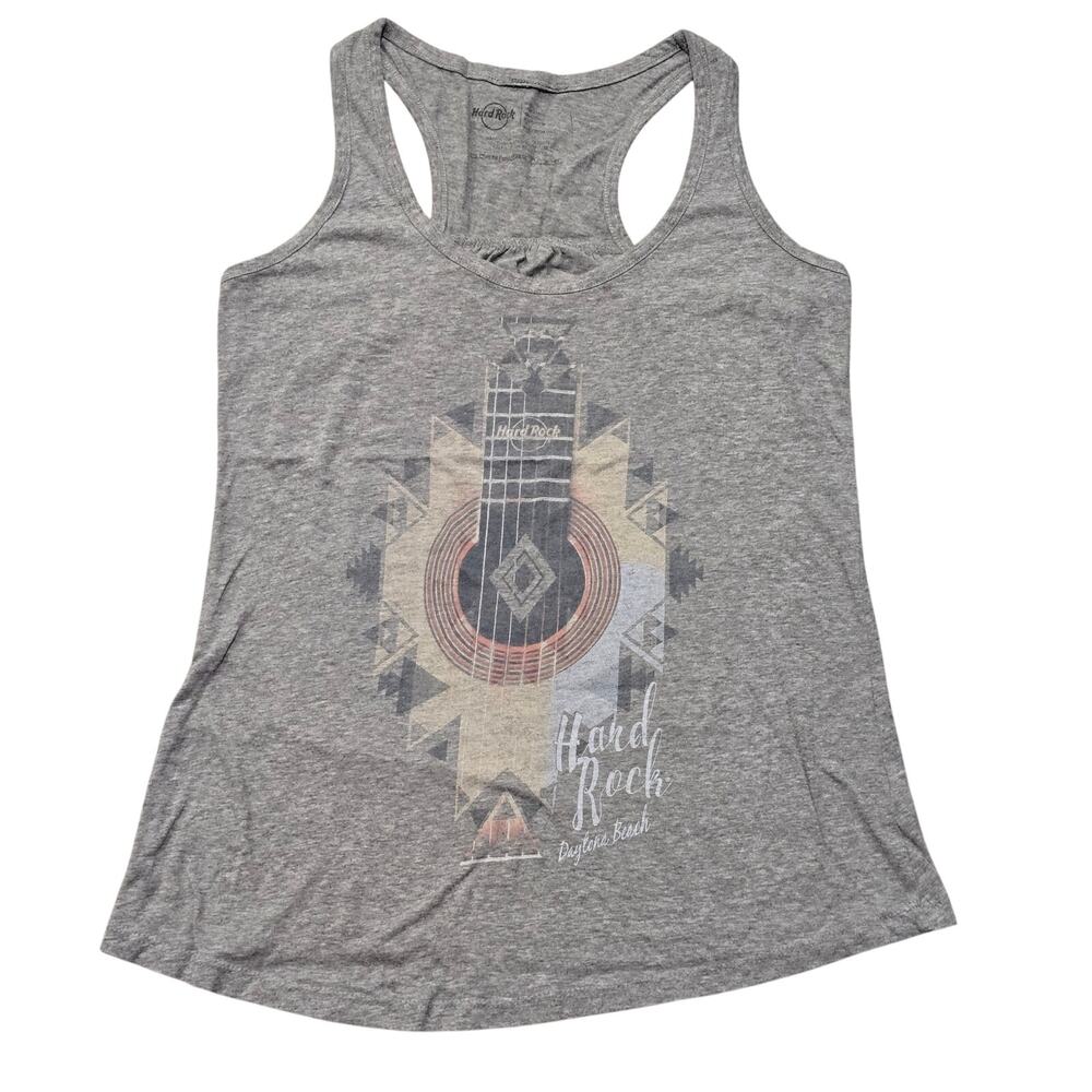 Hard Rock Cafe Aztec Graphic Daytona Beach FL Razorback Tank Top T Shirt